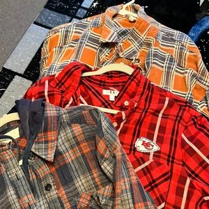 Large and extra large flannels price is for all